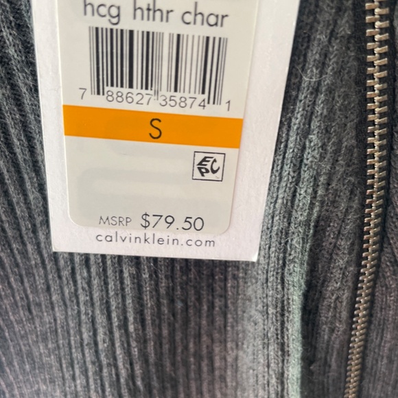 Calvin Klein charcoal sweater. Never worn with tags - Picture 3 of 5